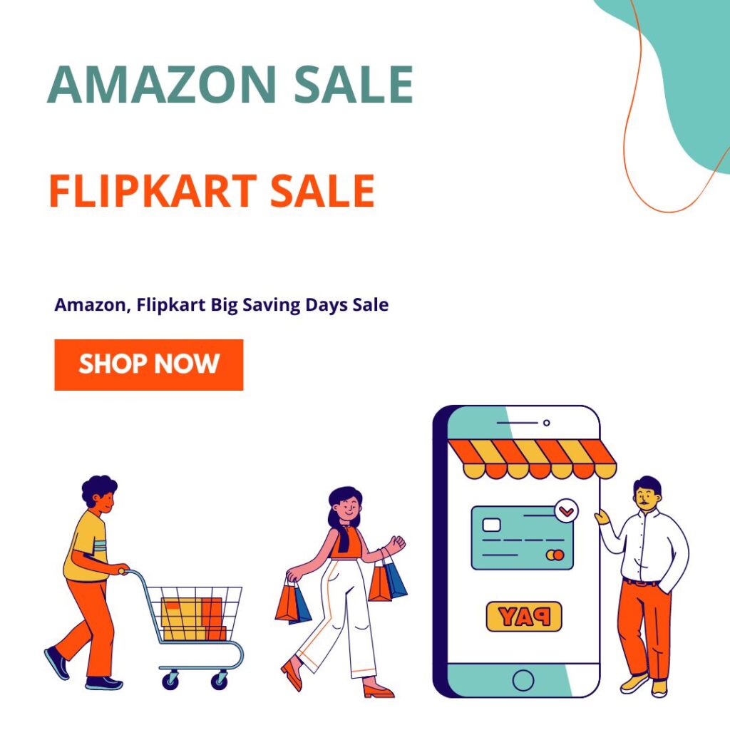Amazon sale | Flipkart sale | Amazon, Flipkart Big Saving Days Sale: 4 अगस्ते से iPhone तक तगड़ी छूट, लैपटॉप मोबाइल टीवी पर 80% डिस्काउंट और 1 लाख का लोन |